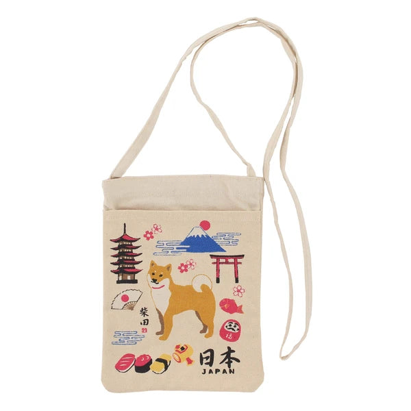 Daruma Shiba Dog Sakura Dog Fuji Shoulder Bag