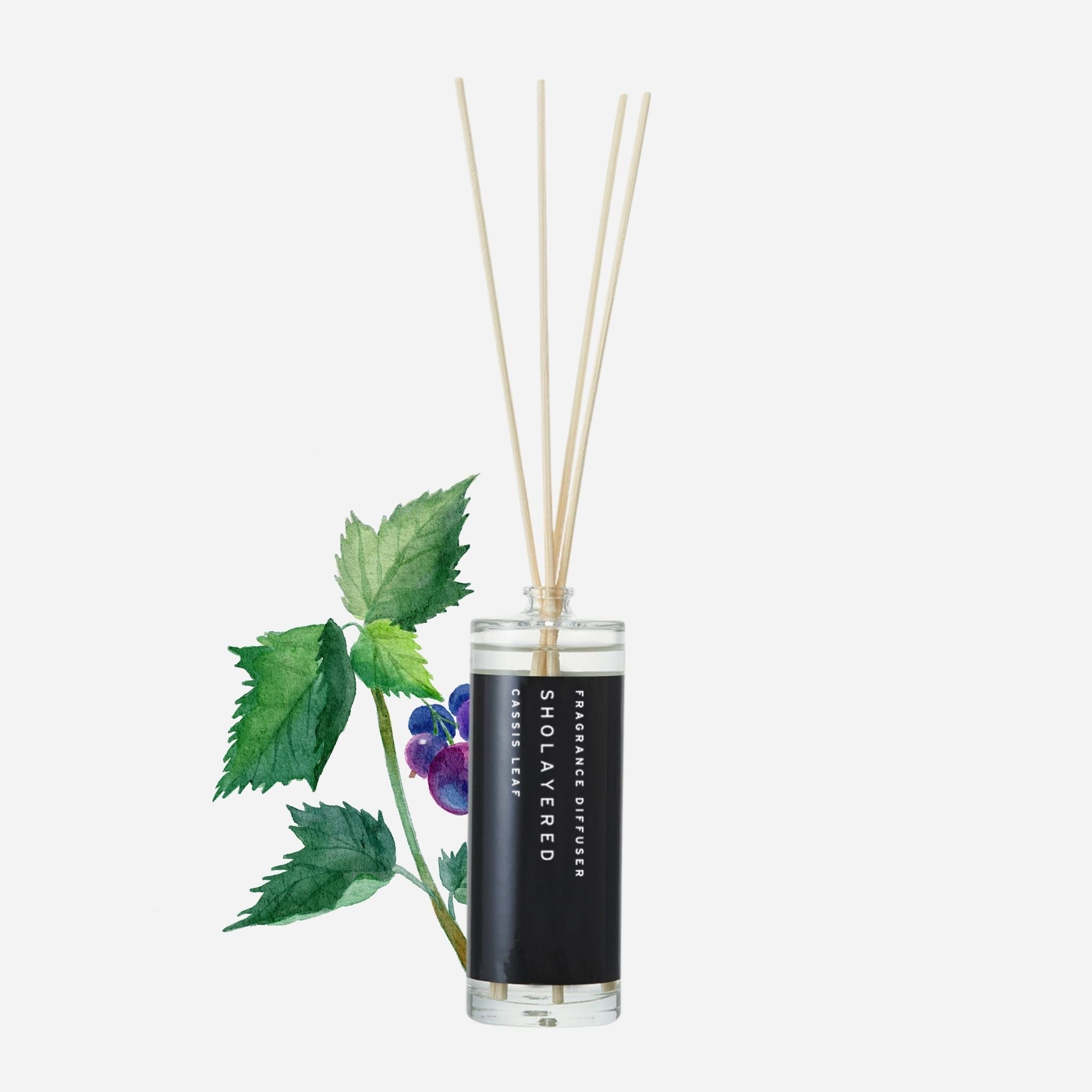 Sholayered Cassis Leaf Reed Diffuser – Normcore Fragrance