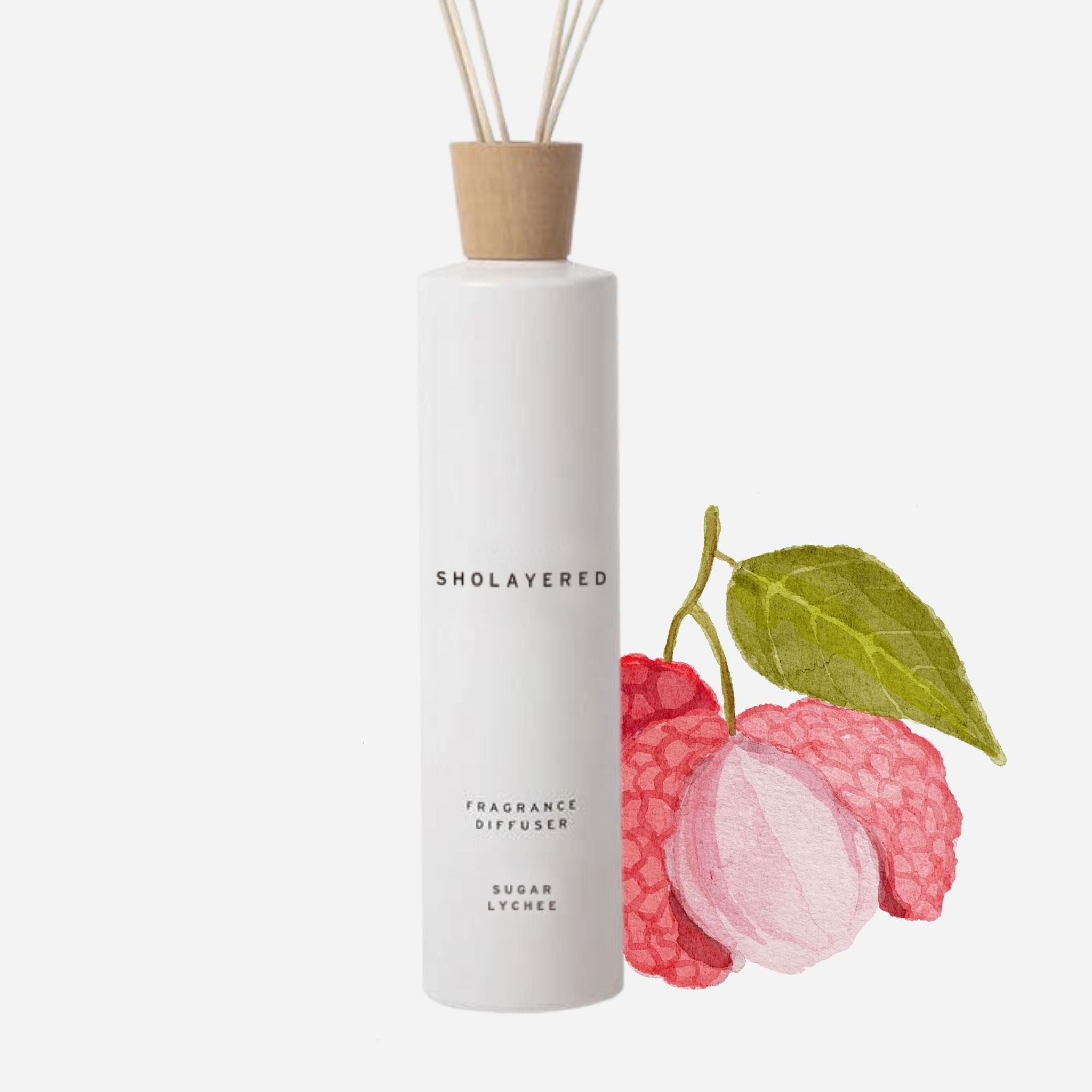 Lychee Reed Diffuser Sholayered Sugar Lychee Reed Diffuser – Normcore Fragrance