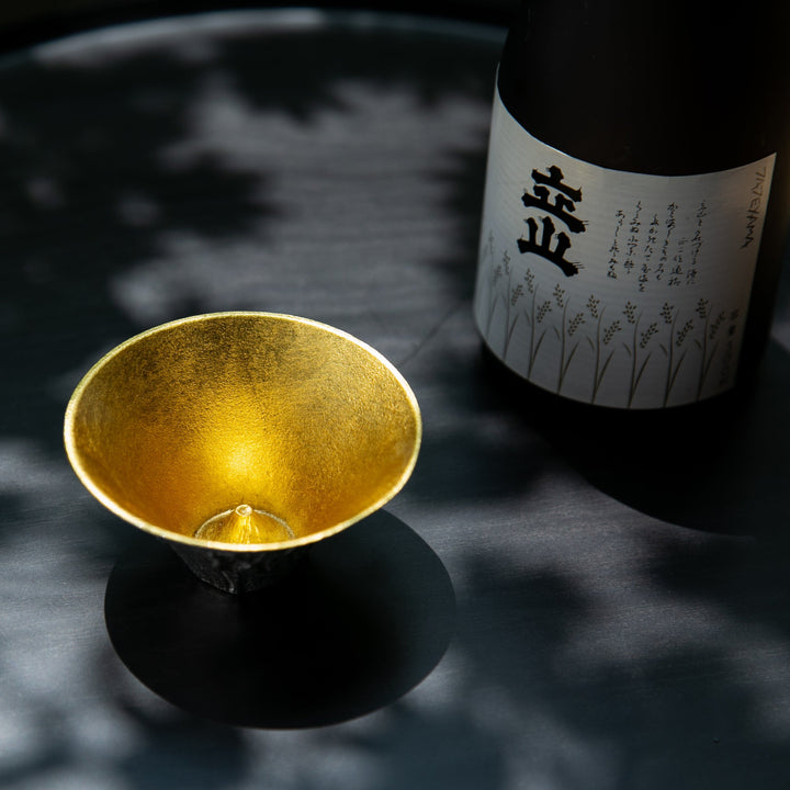 Sake Cup Fujiyama Gold